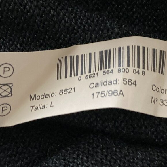 MASSIMO DUTTI ELEGANT MAXI CROSS BACK DRESS KNIT BLACK SHIMMERY WITH SIDE SLIT - Picture 4 of 5